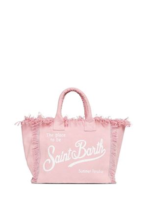 Pink cotton canvas vanity tote bag SAINT BARTH KIDS | VAMI00100135L
